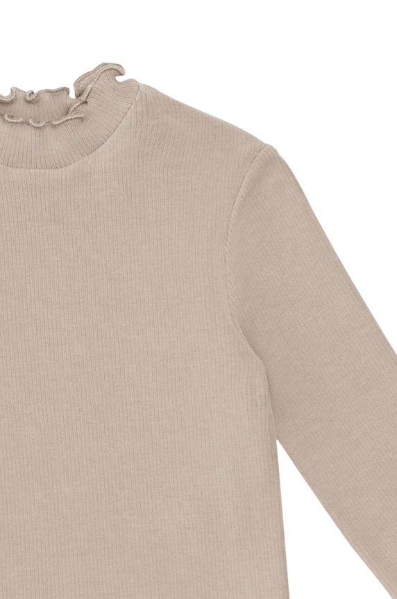 Dievča Detské tričko s dlhým rukávom Donsje Wonsy Shirt 4089800. béžová