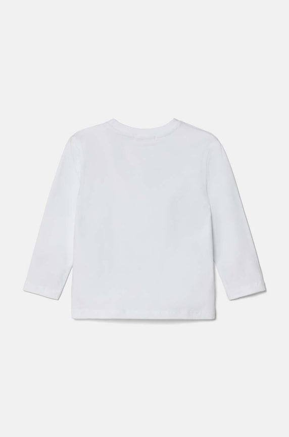 Pinko Up longsleeve copii F4PIBGTH204 alb AW24