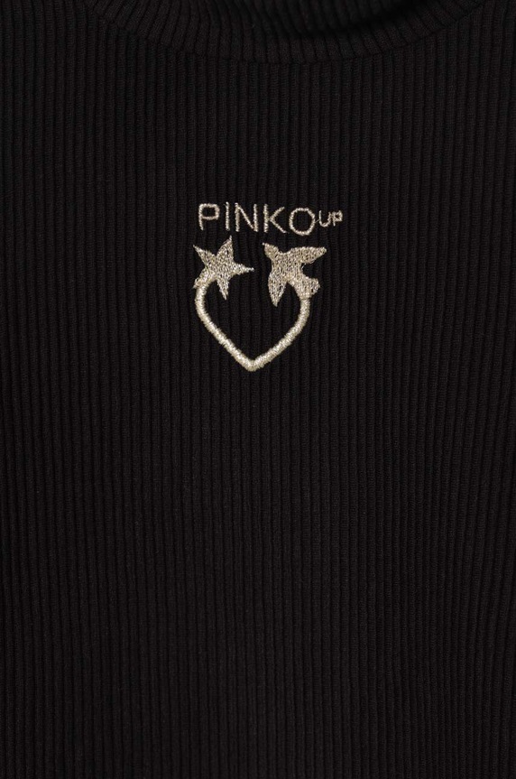 Dziewczynka Pinko Up longsleeve dziecięcy F4PIBGTN148 czarny