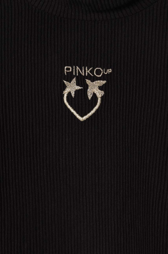 Dziewczynka Pinko Up longsleeve dziecięcy F4PIBGTN148 czarny