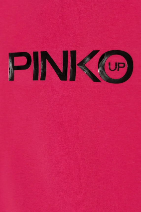 Fete Pinko Up longsleeve din bumbac pentru copii F4PIJGTH151 roz