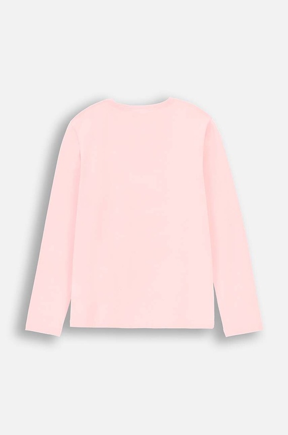 Coccodrillo longsleeve dziecięcy ZC4143102VGA różowy AW24