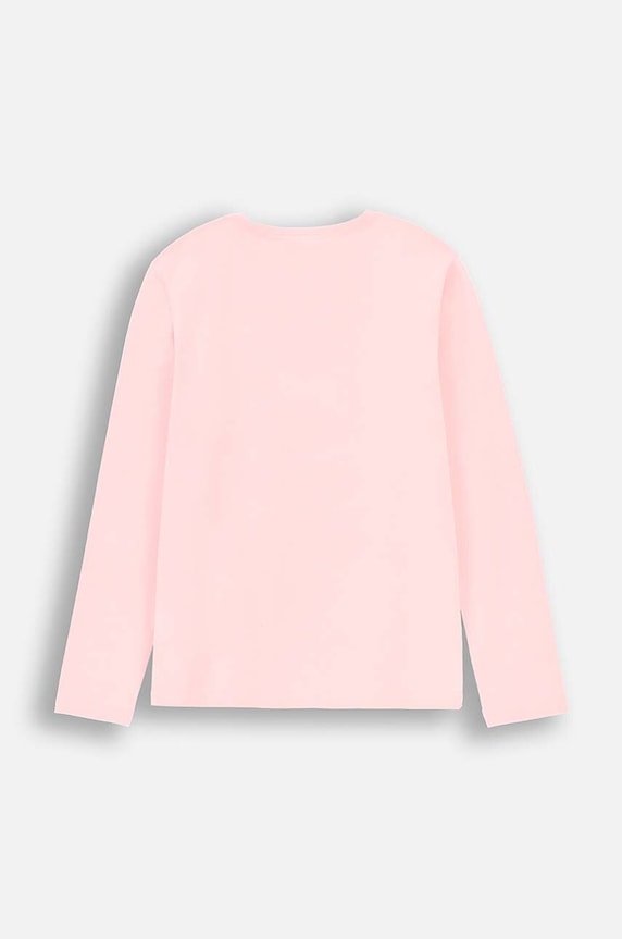 Coccodrillo longsleeve dziecięcy ZC4143102VGA różowy AW24