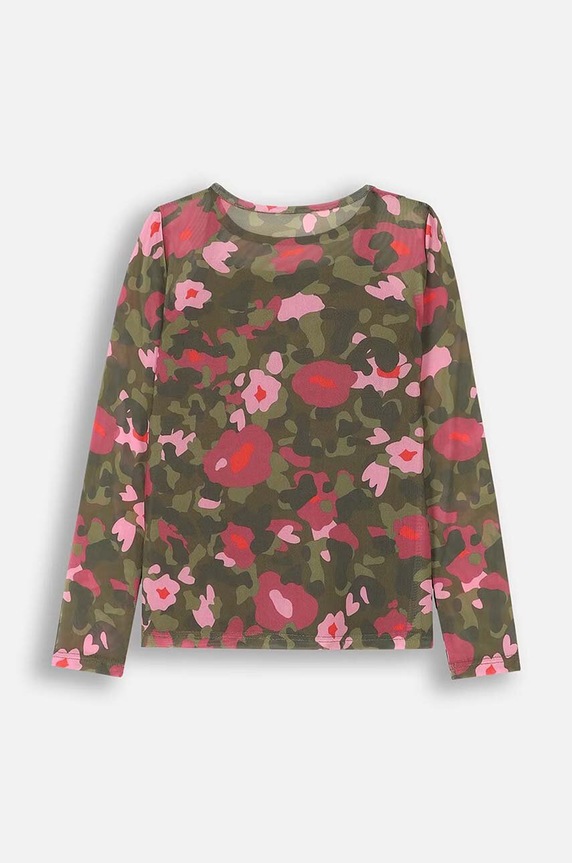 Coccodrillo longsleeve dziecięcy ZC4143101MGJ zielony AW24
