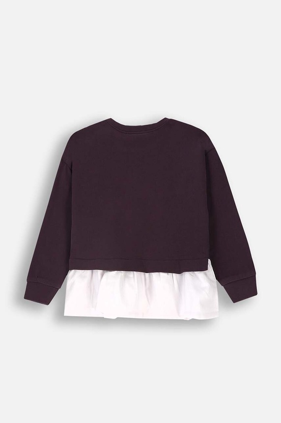 Coccodrillo longsleeve niemowlęcy ZC4143102PGN fioletowy AW24