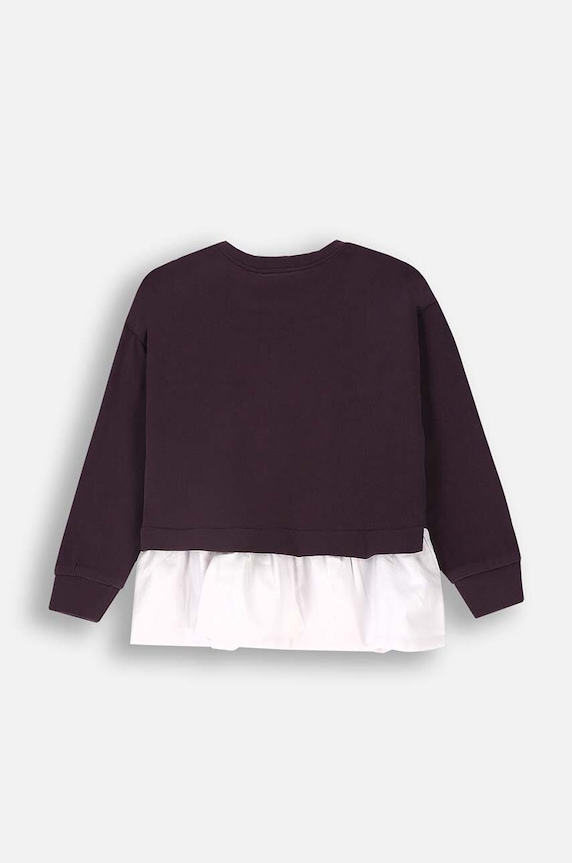 Coccodrillo longsleeve niemowlęcy ZC4143102PGN fioletowy AW24