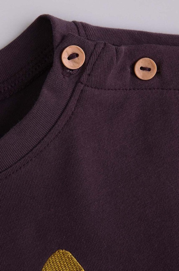 Dziewczynka Coccodrillo longsleeve niemowlęcy ZC4143102PGN fioletowy
