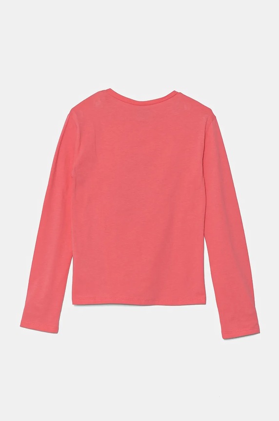 United Colors of Benetton gyerek pamut hosszú ujjú felső 3ATNC10ML.G.Seasonal rózsaszín AW24