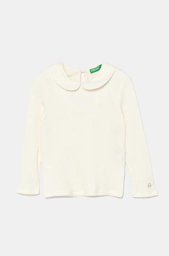 United Colors of Benetton longsleeve copii uni bej 3IVLG10GV.P.Seasonal