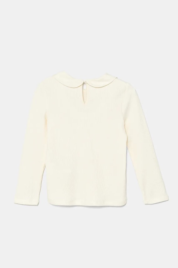 United Colors of Benetton longsleeve copii 3IVLG10GV.P.Seasonal bej AW24