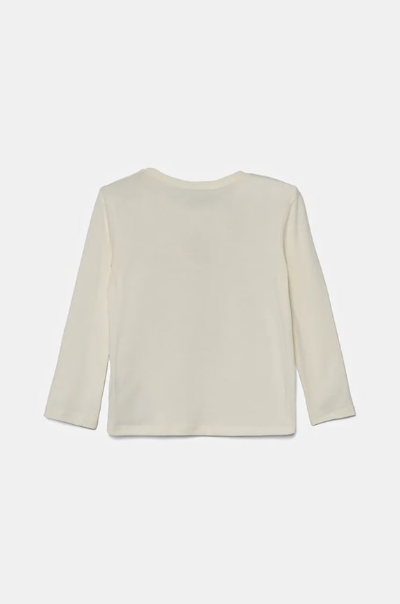 Παιδικό βαμβακερό μακρυμάνικο United Colors of Benetton 3ATNG10GQ.P.Seasonal μπεζ AW24