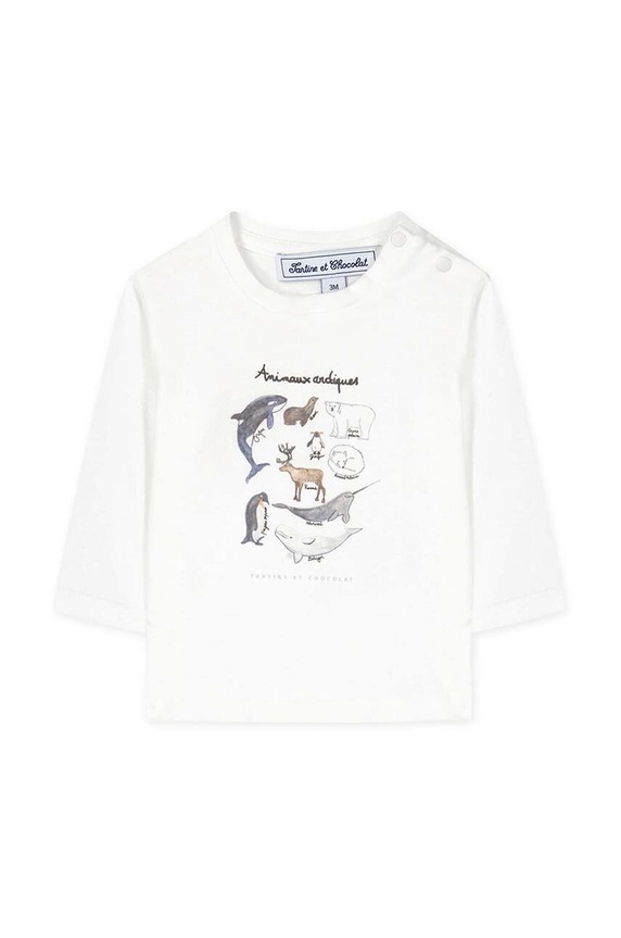 Tartine et Chocolat longsleeve bawełniany niemowlęcy TZ10051.67.74 niebieski AW24