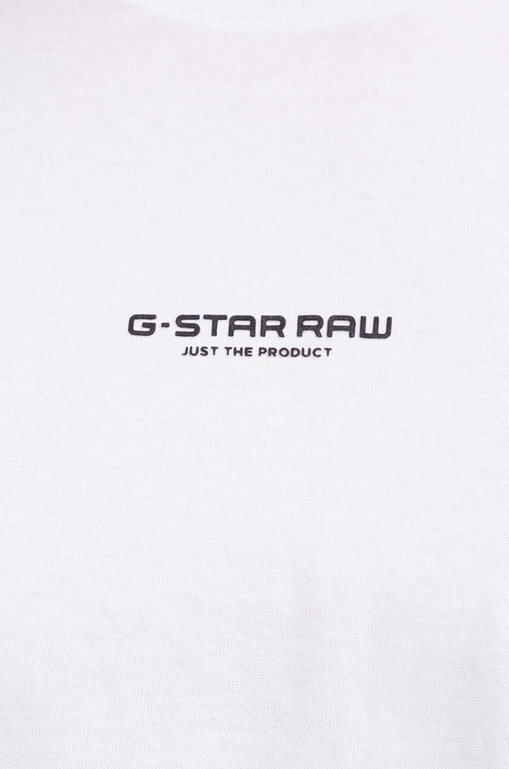 G-Star t-shirt bawełniany biały D24567.C336