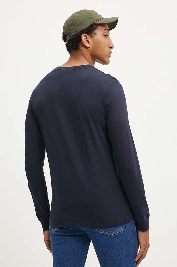 Îmbrăcăminte Guess Jeans longsleeve din bumbac M4YI54.K8HM0 bleumarin
