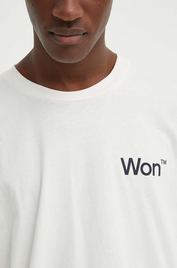 Won Hundred longsleeve bawełniany 3146.12063 beżowy
