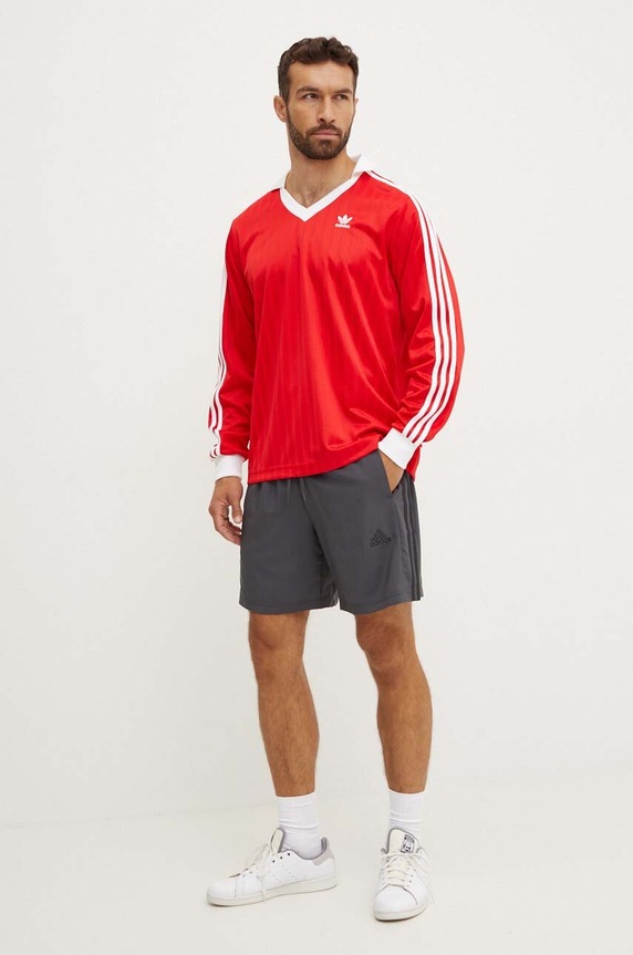 adidas Originals longsleeve Adicolor Piqué Football Long Sleeve IX5226 rosu AW24