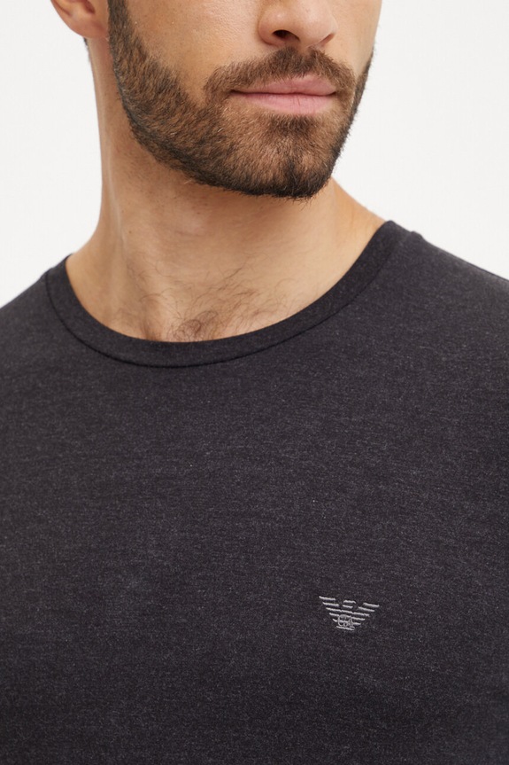 Μακρυμάνικο lounge Emporio Armani Underwear γκρί 111653.4F584