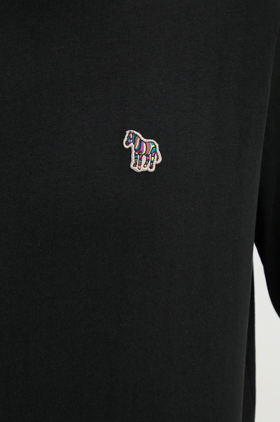 PS Paul Smith longsleeve bawełniany M2R.828R.KZEBRA czarny