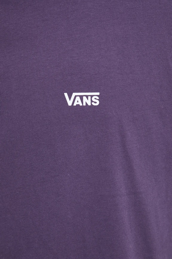 Pamučna majica dugih rukava Vans VN0A49LC11E1 ljubičasta