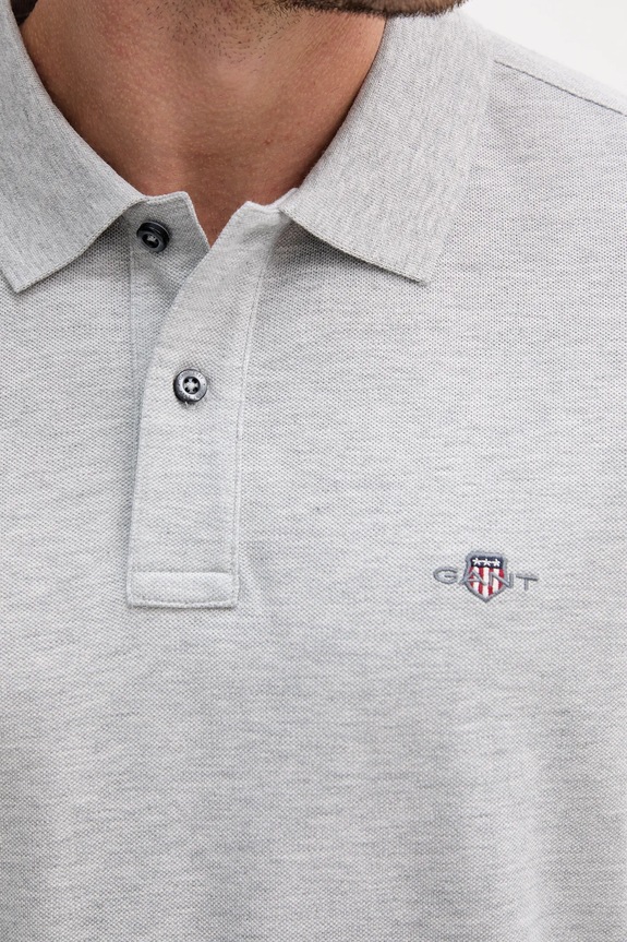 Gant longsleeve bawełniany 2230 szary