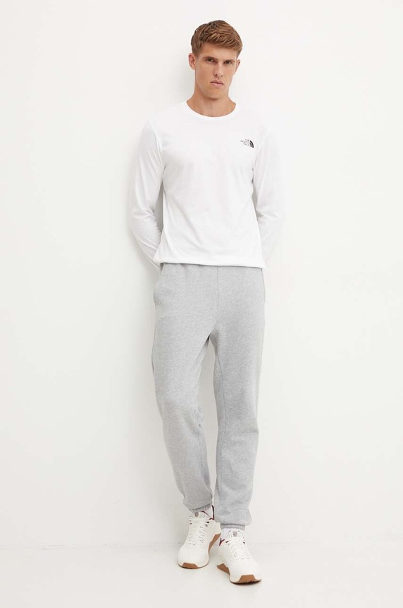 The North Face longsleeve L/S Easy Tee NF0A8A6FFN41 alb SS25