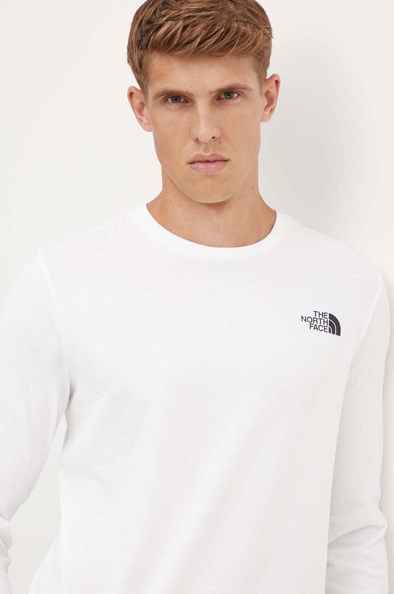 The North Face longsleeve L/S Easy Tee alb NF0A8A6FFN41