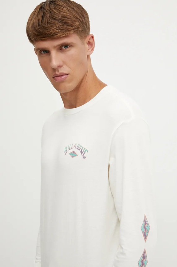 Billabong t-shirt Crayon Wave beżowy ABYZT02489
