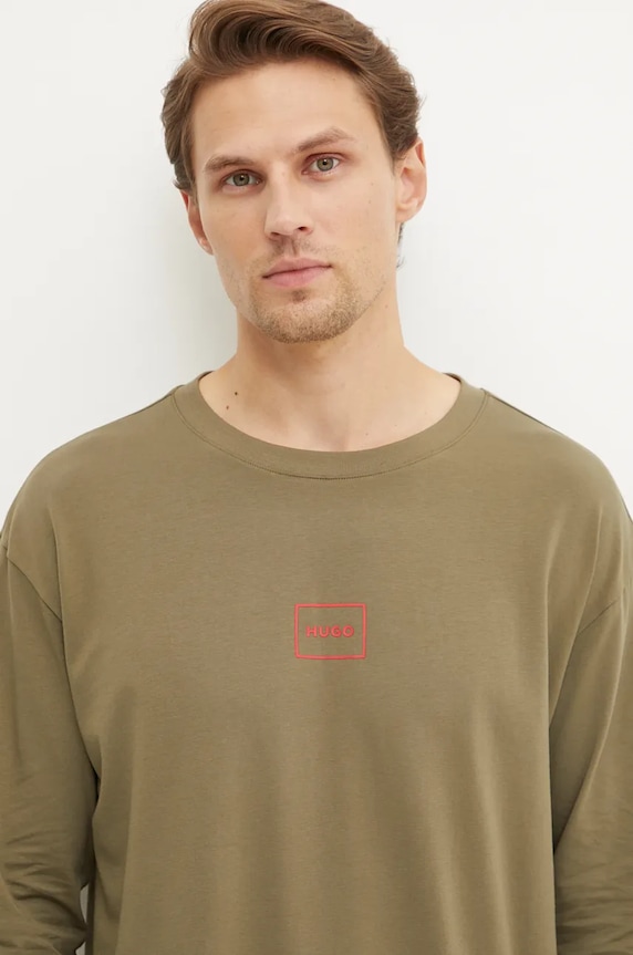 Odzież HUGO longsleeve lounge Laze Longsleeve 50525229 zielony