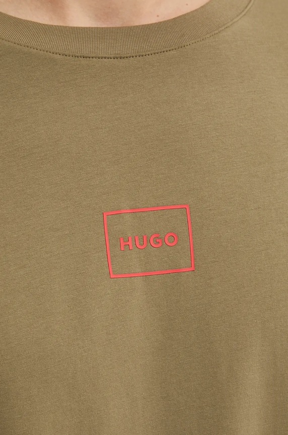 HUGO longsleeve lounge Laze Longsleeve zielony 50525229