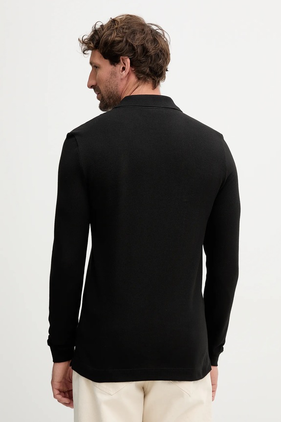 Odzież Lacoste longsleeve bawełniany PH4013 czarny