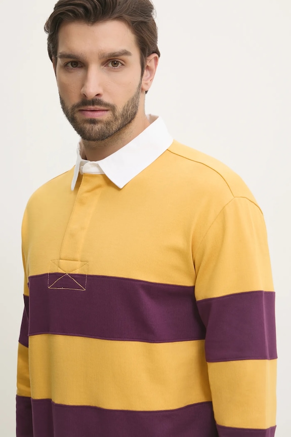 Gant longsleeve din bumbac galben 2015075