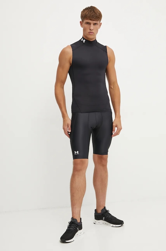 Tréningové tričko Under Armour HG Armour Comp Mock 1361521 čierna SS26