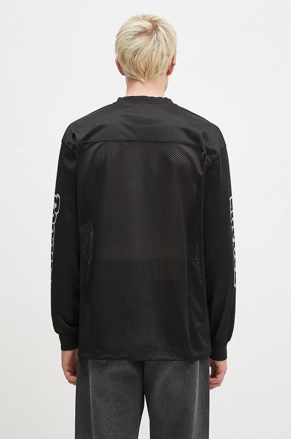 Abbigliamento Aries camicia a maniche lunghe Cult Leader Airtex Longsleeve Tee AR4002002 nero