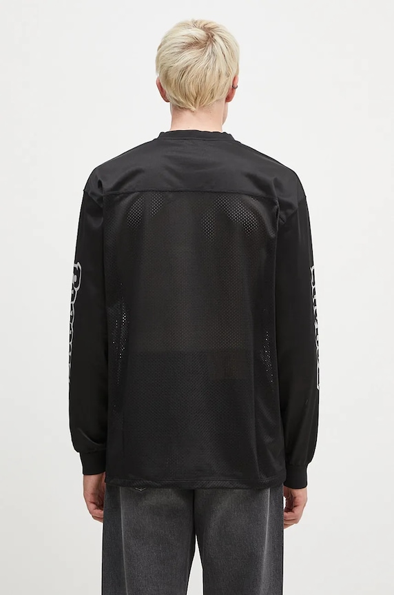 Abbigliamento Aries camicia a maniche lunghe Cult Leader Airtex Longsleeve Tee AR4002002 nero