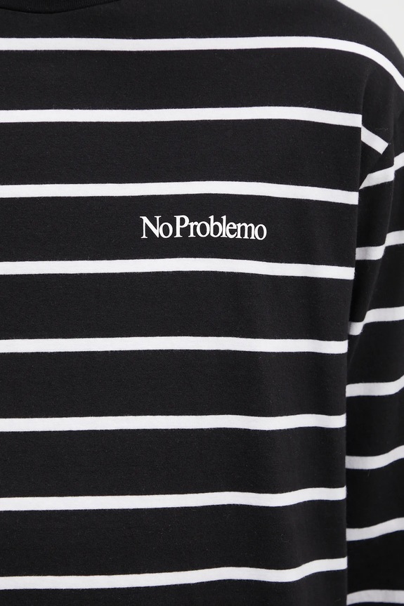 No Problemo cotton longsleeve top Mini Problemo black NP60030.02