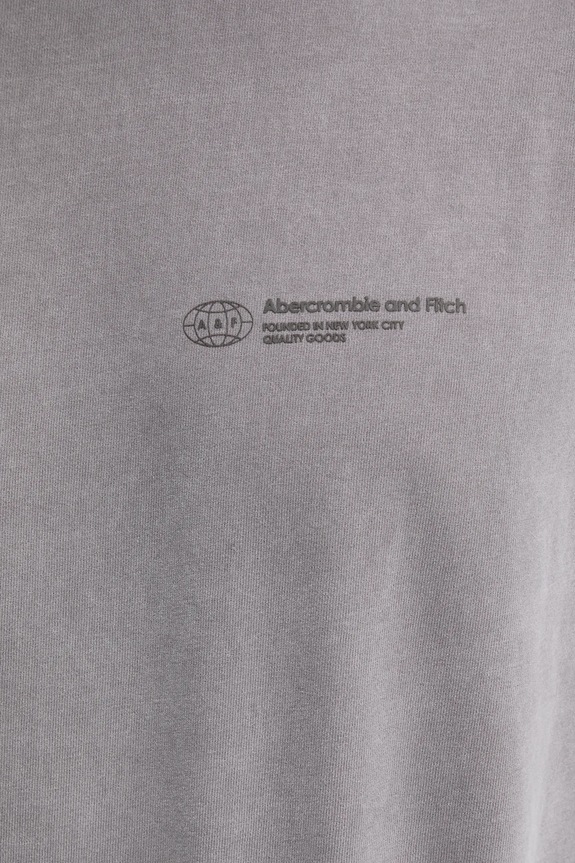 Bavlněné tričko s dlouhým rukávem Abercrombie & Fitch KI123.4080.140 šedá