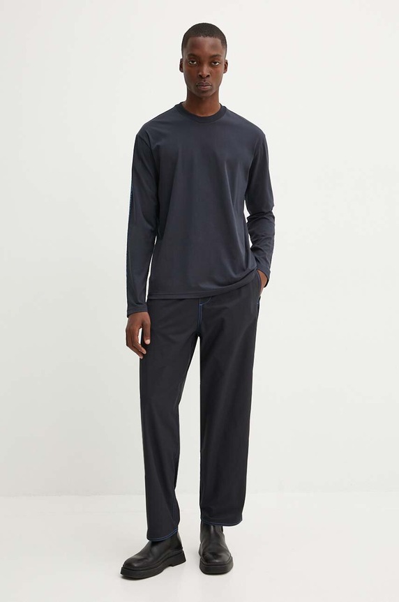 Sunnei pamut hosszúujjú sötétkék RTWXJER003