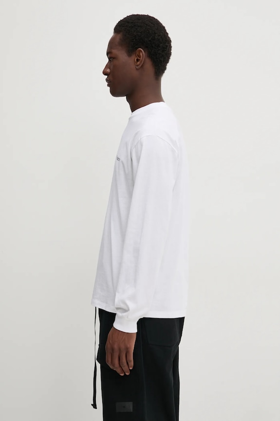 Clothing No Problemo cotton longsleeve top Mini Problemo Longleeve Tee NP60029.02 white
