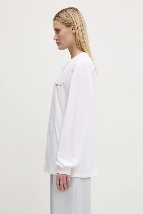No Problemo cotton longsleeve top Mini Problemo Longleeve Tee white NP60029.02