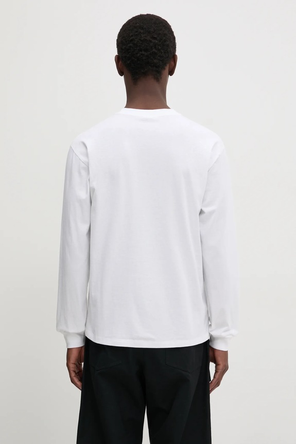 No Problemo cotton longsleeve top Mini Problemo Longleeve Tee NP60029.02 white