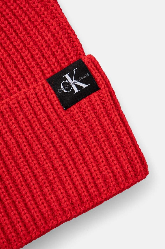 Παιδικός σκούφος Calvin Klein Jeans κόκκινο IU0IU00440.9BYH