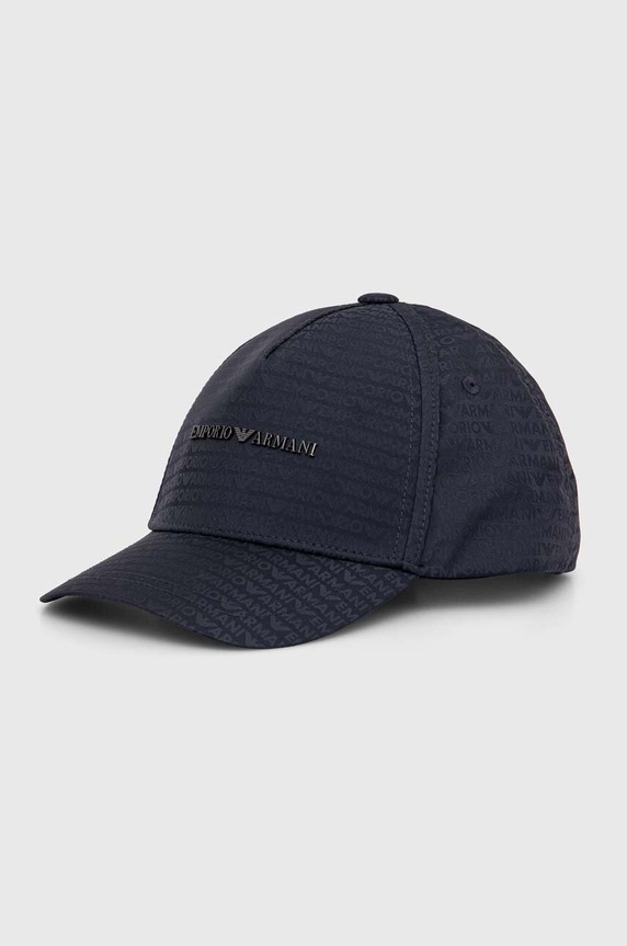 Emporio Armani czapka z daszkiem dziecięca 404703.4F575 granatowy AW24