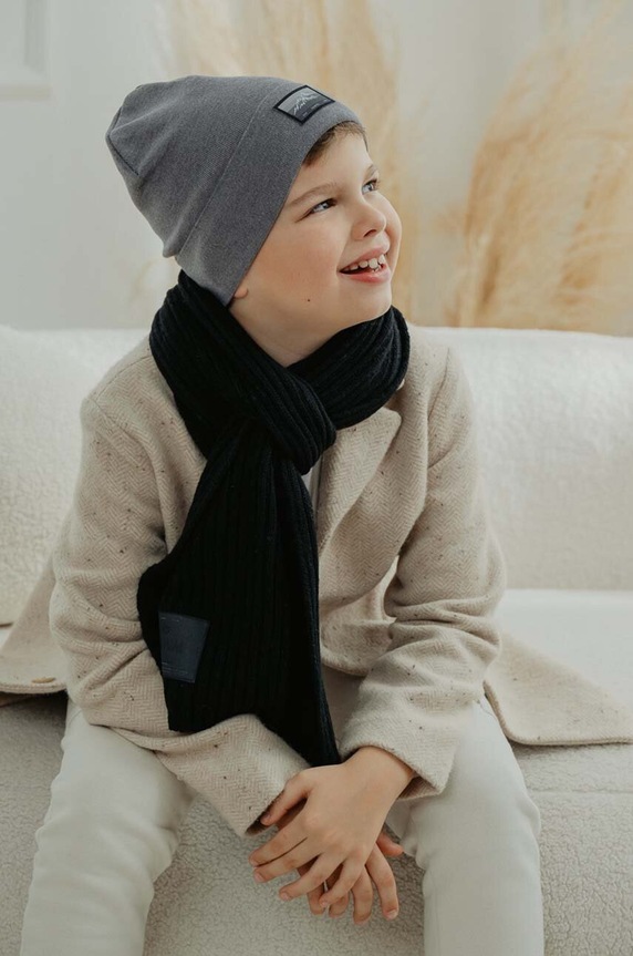 Dječja kapa Jamiks ELMAN ostalo siva ELMAN.NAK.gl.JZH025