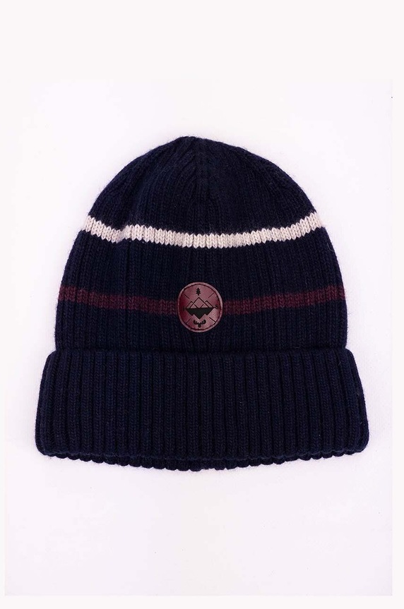 Детска шапка с вълна Jamiks HANDE HANDE.NAK.gl.JZH059 тъмносин AW24