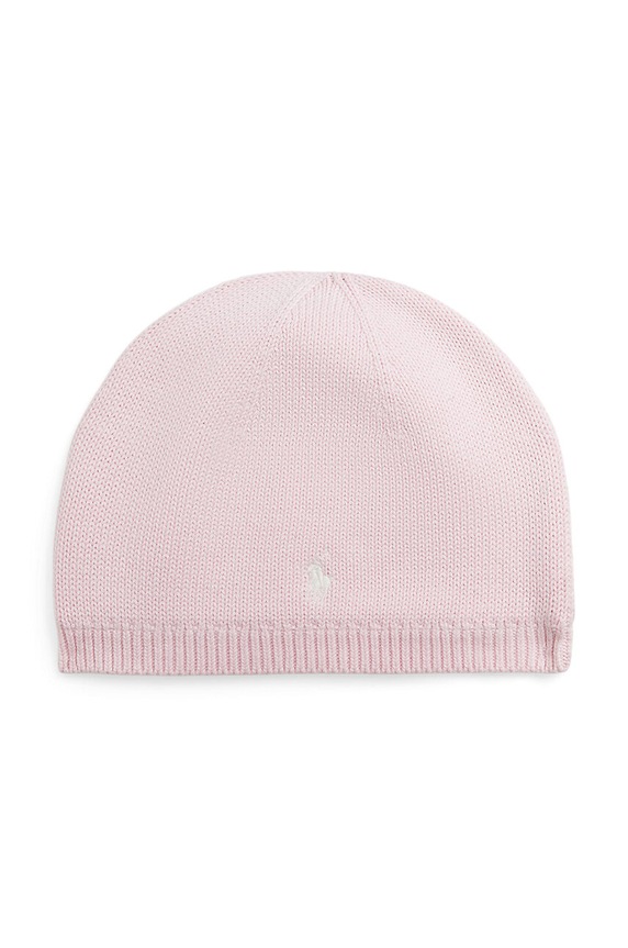Polo Ralph Lauren czapka bawełniana dziecięca bawełna różowy 323953201004