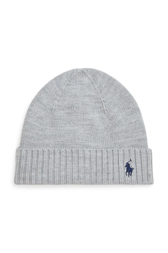 Παιδικό μάλλινο Σκουφάκι Polo Ralph Lauren μαλλί γκρί 323953204002