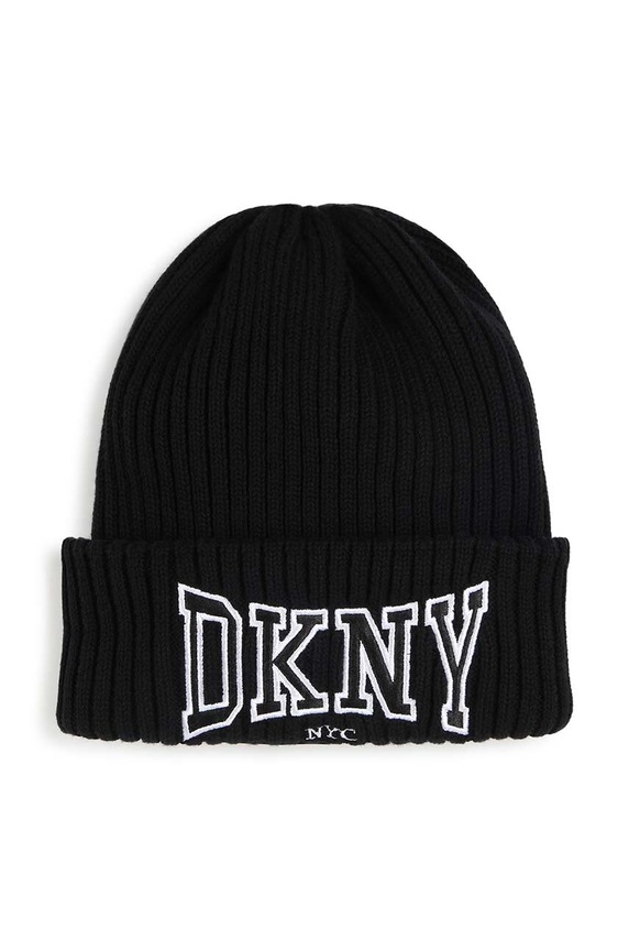 Dkny gyerek sapka közepesen vastag fekete D62069.