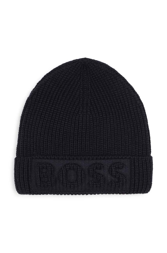 BOSS caciula din lana pentru copii imprimeu bleumarin J51565.52.54