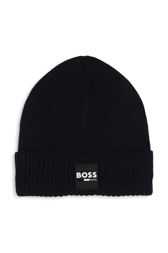 BOSS caciula din lana pentru copii uni bleumarin J51566.54.56