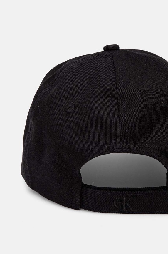 CHLAPEC Dětská bavlněná kšiltovka Calvin Klein Jeans IU0IU00661.9BYH černá